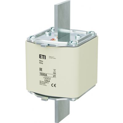 Wkładka topikowa NH zwłoczna NH4a gG 1600A 500V 004116120 ETI (004116120)